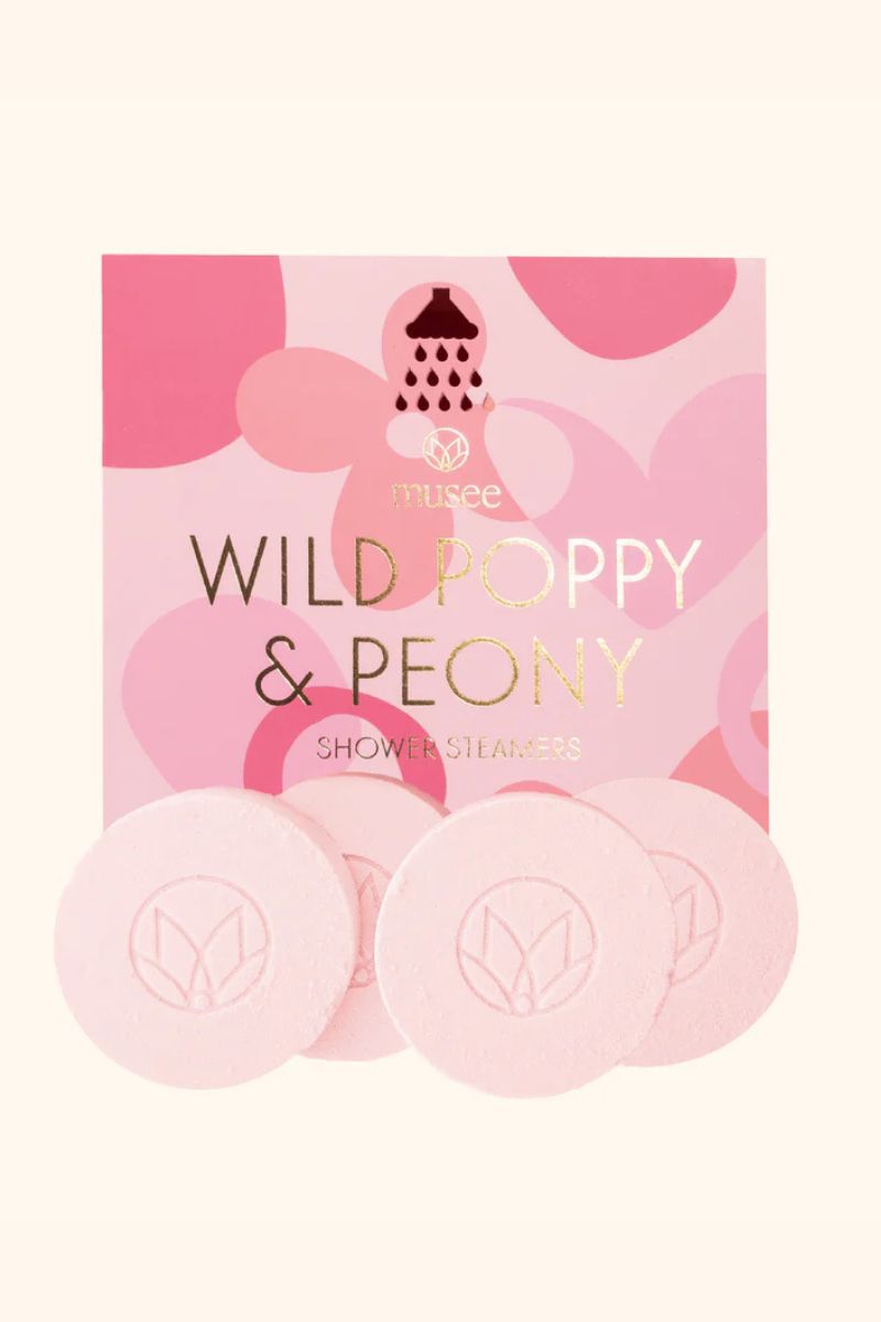 Musee Shower Steamers Wild Poppy & Peony