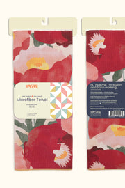 Abstract Poppies Microfiber Towel