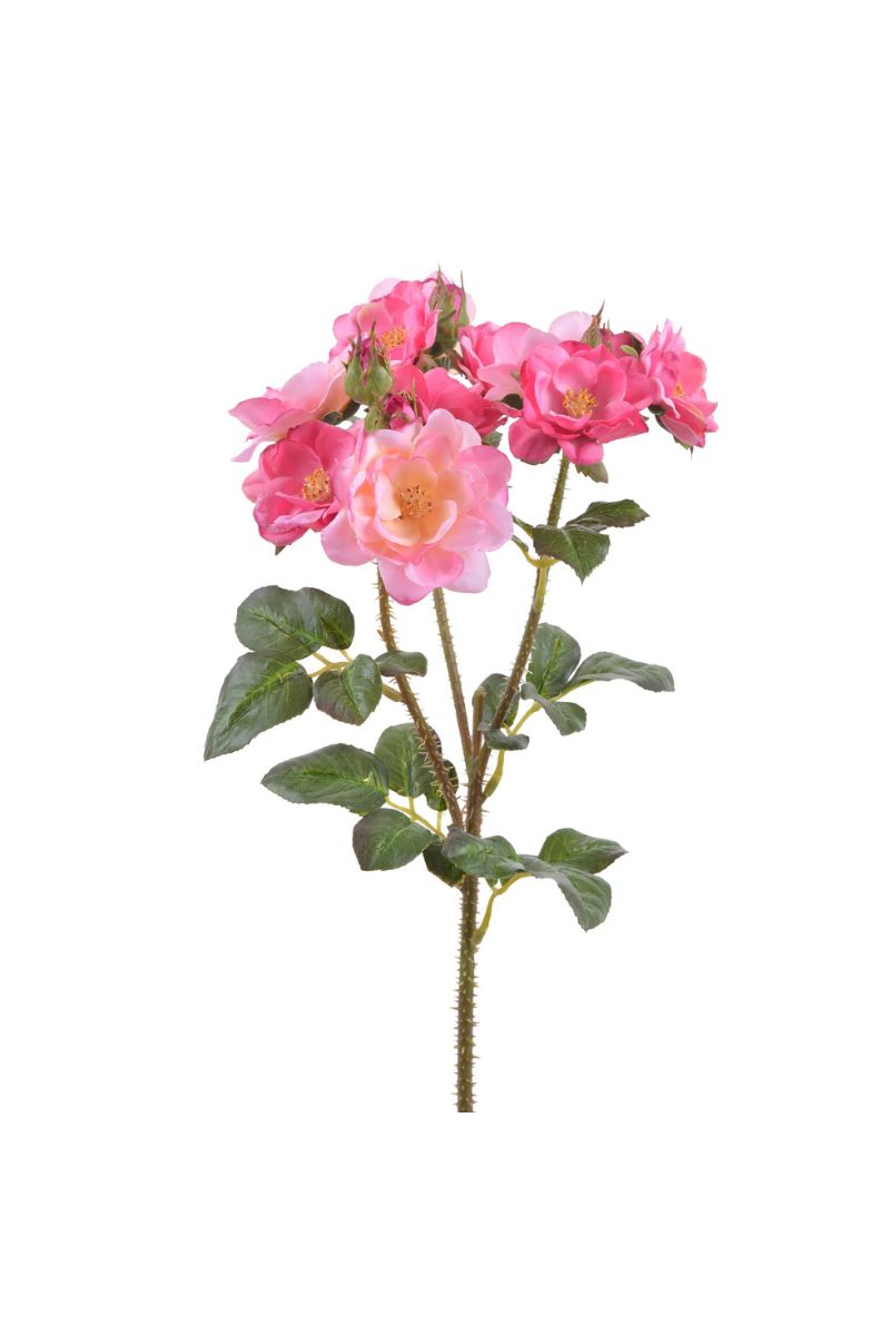 Faux Trailing Rose Spray Stem 23" Mauve