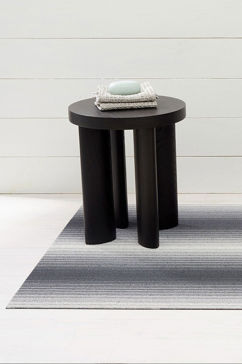 Chilewich Fade Stripe Shag Big Mat 36"x60" Stone