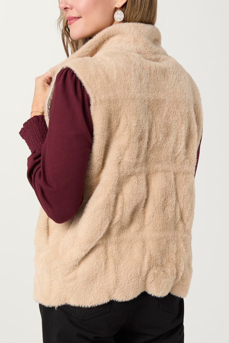 Avante Front Zip Vest with Pockets XS Doeskin