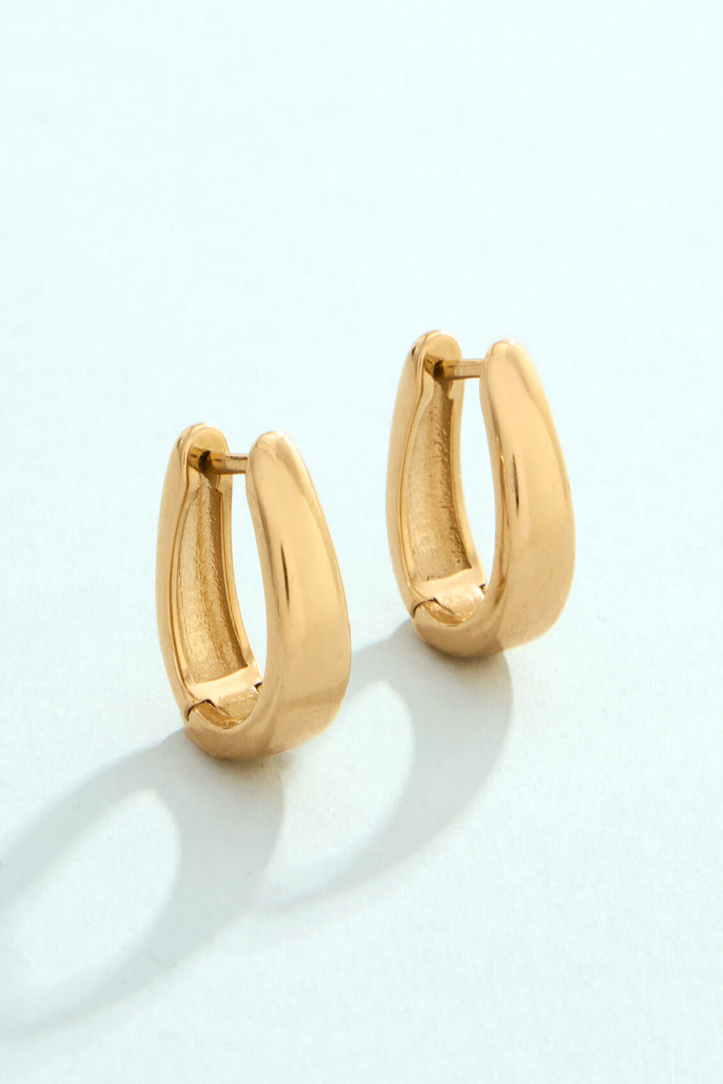 Spartina Splash Chatham Hoop Earrings Gold 18mm