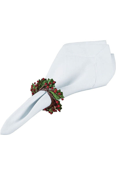 NAPKIN RING, HOLLY & BERRIES