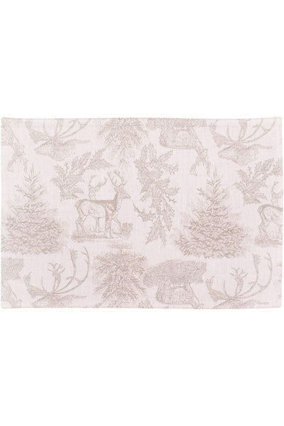 PLACEMAT, JACQUARD STAG CLAY