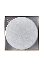 COASTER, SILVER LEATHER