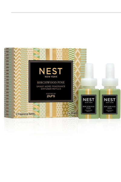 Nest x Pura Smart Home Fragrance Diffuser Refill Duo Birchwood Pine
