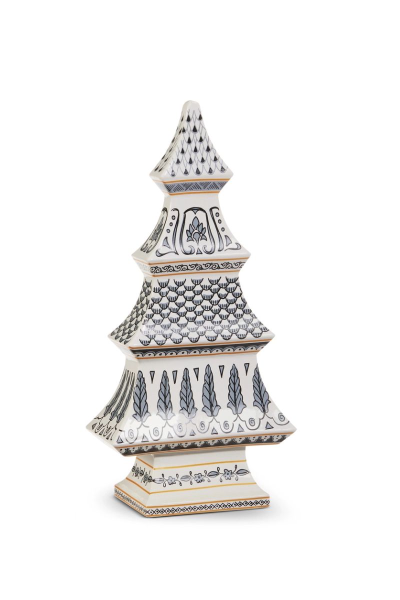 Chinoiserie Tree Large 11.5"  Black & Gold