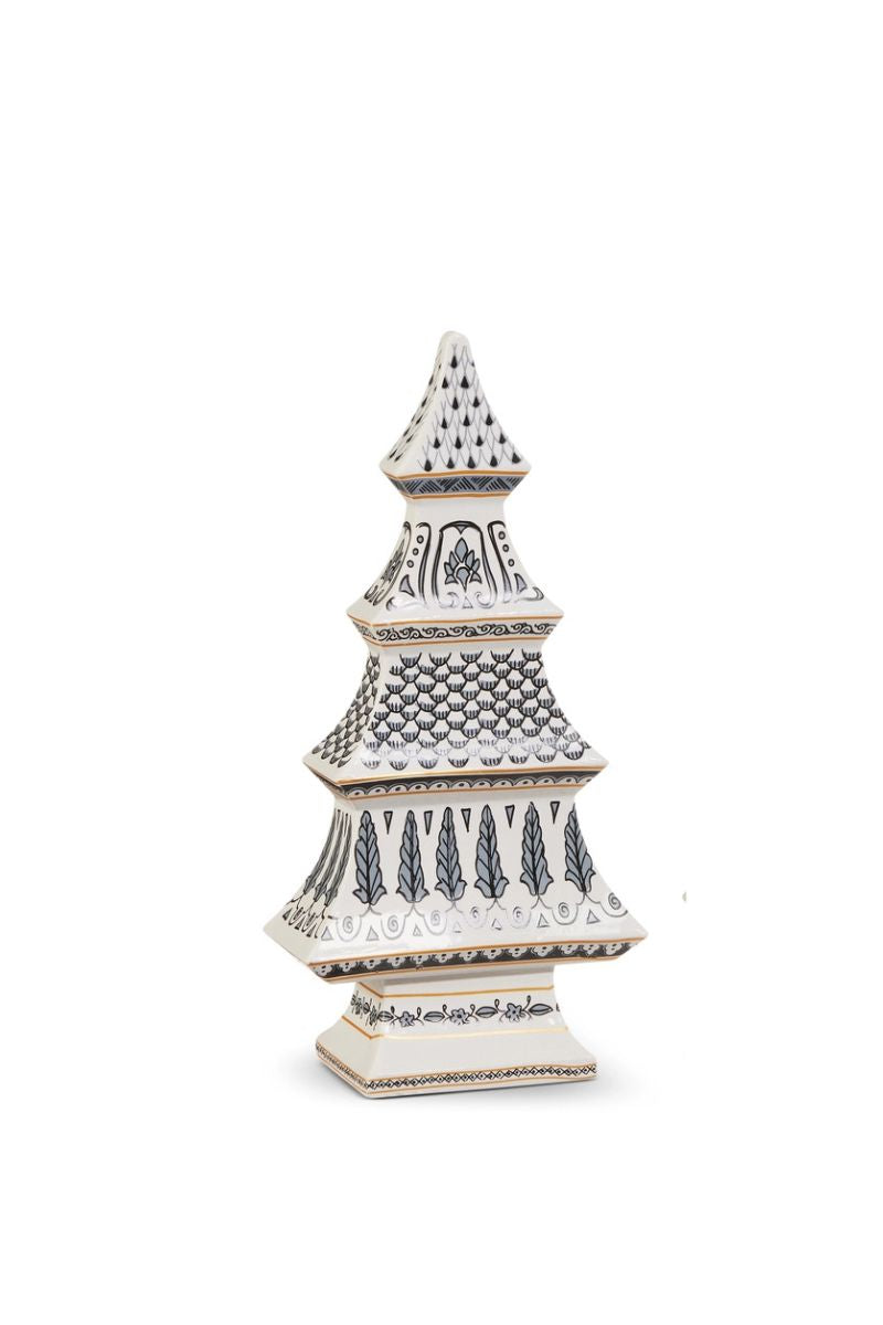 Chinoiserie Tree Small 9.5" Black & Gold
