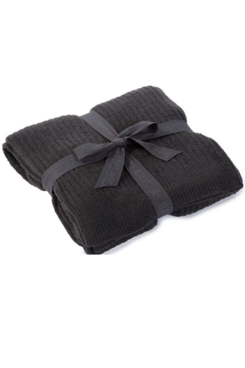 CozyChic Ribbed Throw- Carbon