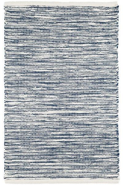 Dash & Albert Tideline Navy Handwoven Indoor/Outdoor Rug 2x3