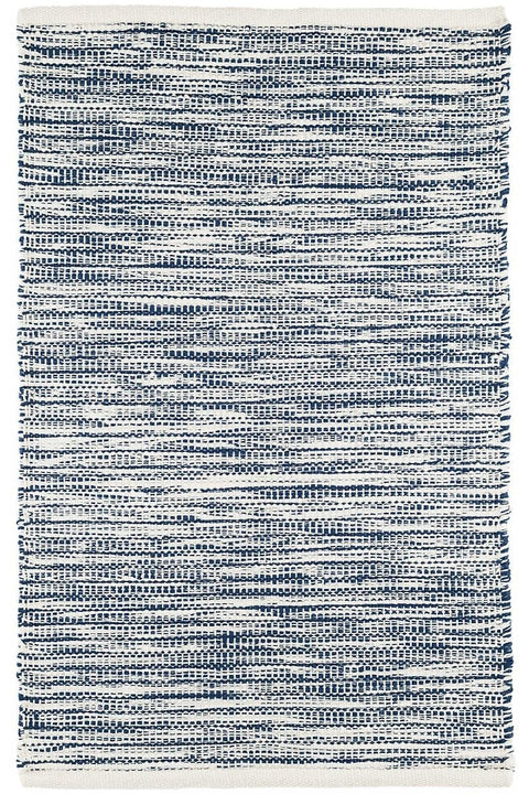 Dash & Albert Tideline Navy Handwoven Indoor/Outdoor Rug 2x3