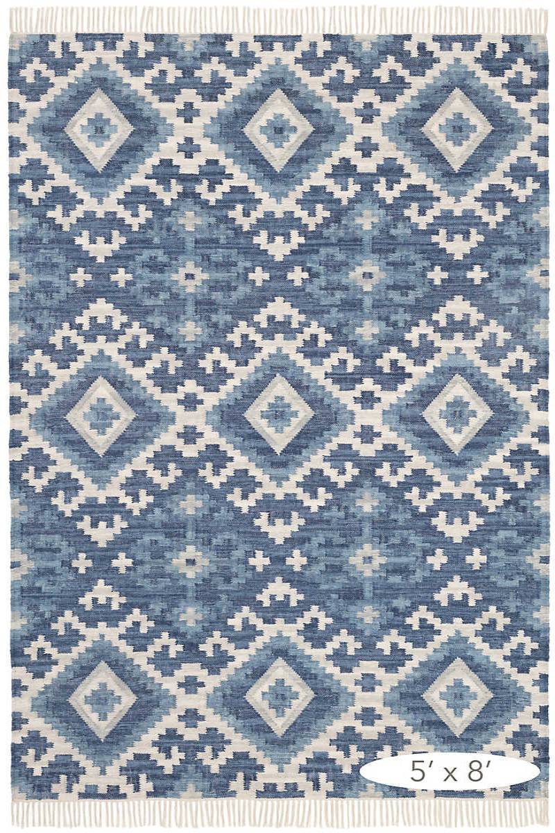 Dash & Albert Marmara Kilim Handwoven Cotton Rug 2'x3'