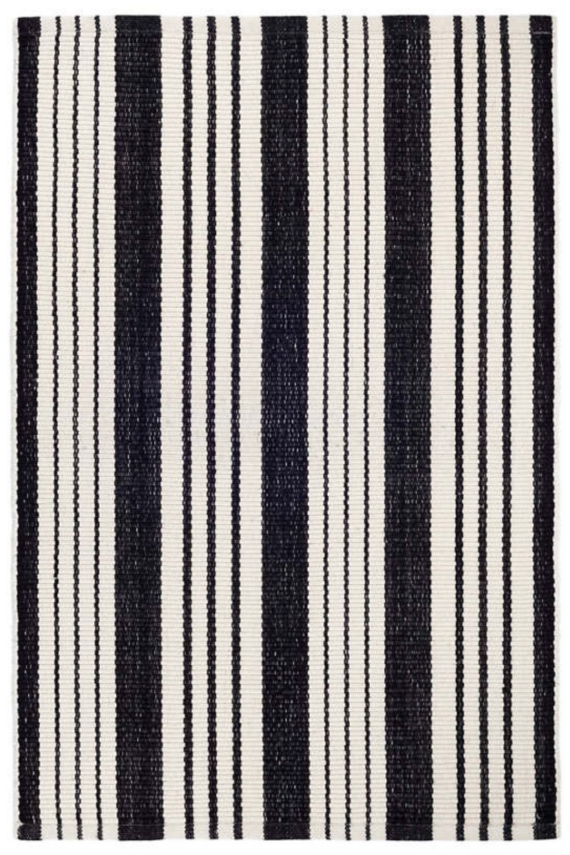 Dash & Albert Birmingham Handwoven Indoor/Outdoor Rug 2'x3' Black