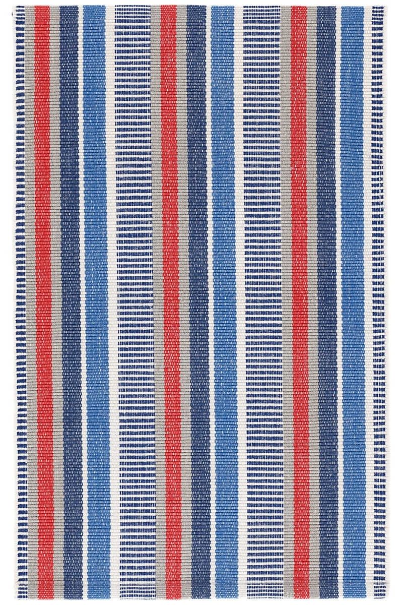 Dash & Albert Always Greener Handwoven Indoor/Outdoor Rug 2'x3' Blue/Red