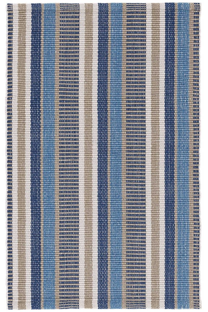 Dash & Albert Always Greener Handwoven Indoor/Outdoor Rug 2'x3' Blue/Grey