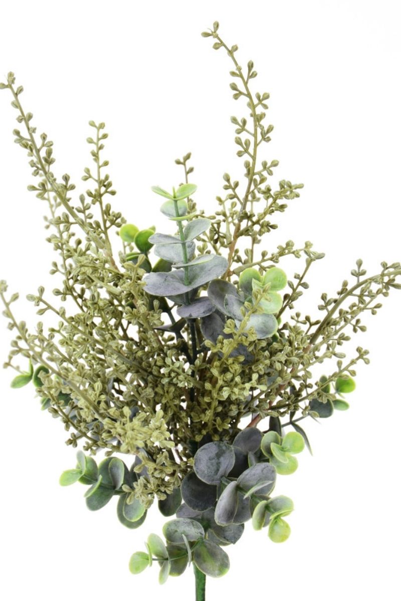 SILK BUSH EUC FERN SEEDED 15"