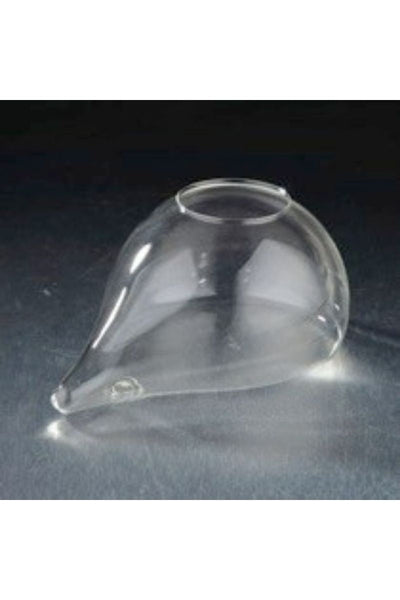 VASE, WALL CLEAR GLASS 7"x 3"