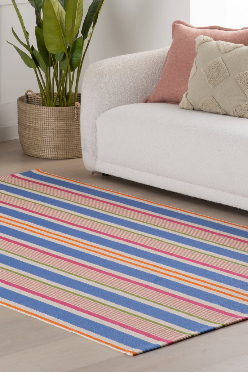 Dash & Albert Festival Stripe Handwoven Indoor/Outdoor Rug 2'x3' Multi