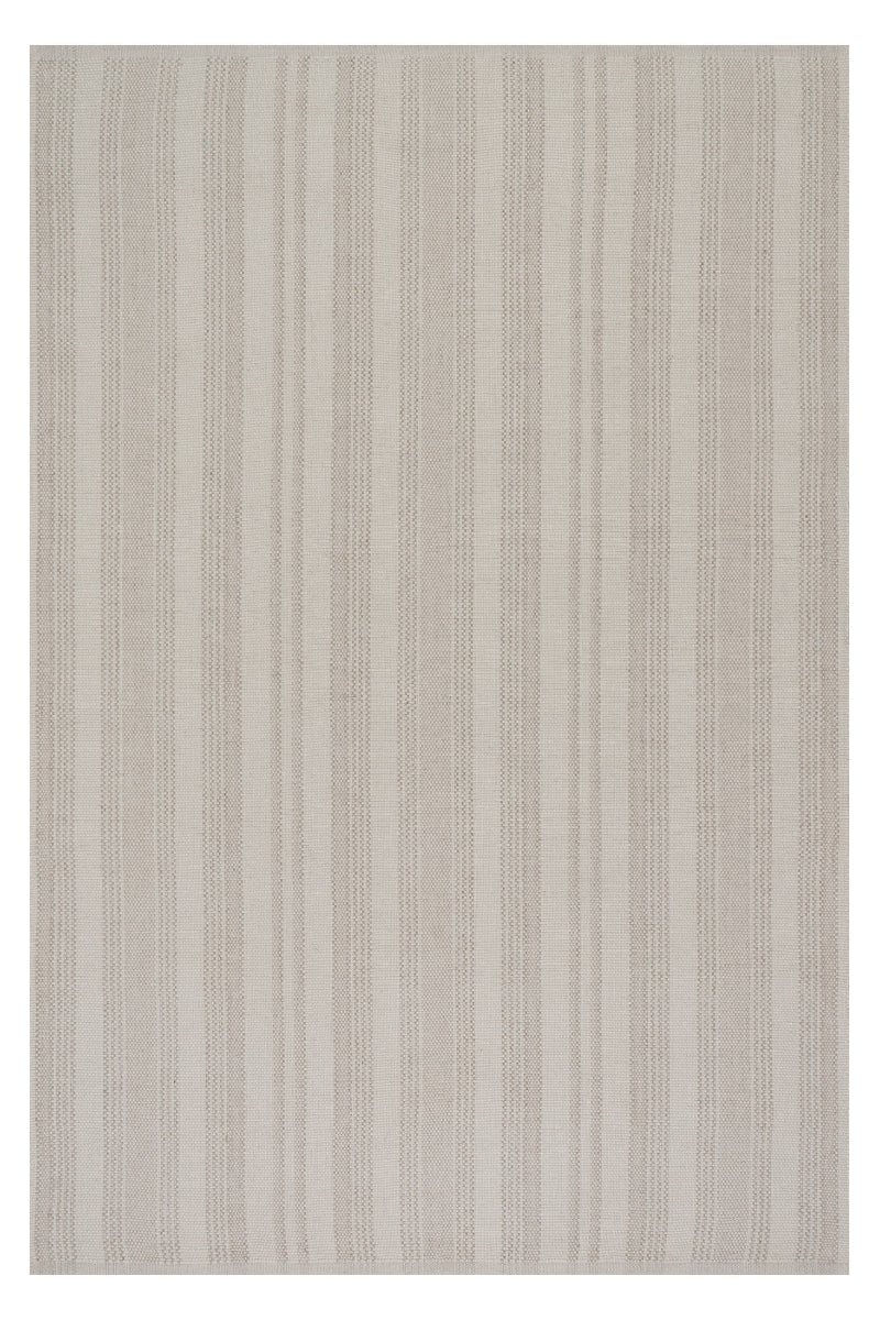 Dash & Albert Nexel Striped Farmhouse Rug 2'x3' Tan