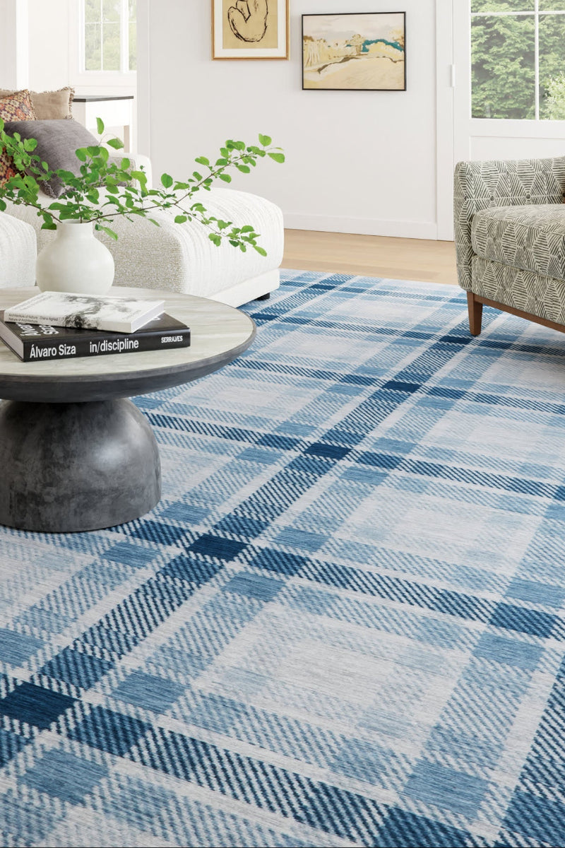 Dash & Albert Ombre Machine Washable Rug 2'x3' Blue