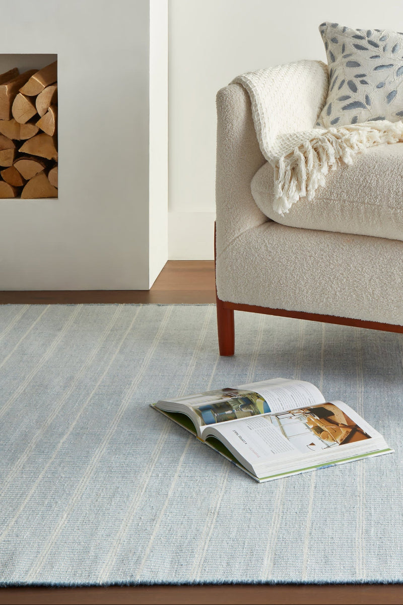 Dash & Albert Samson Handwoven Indoor/Outdoor Rug 2'x3' Swedish Blue