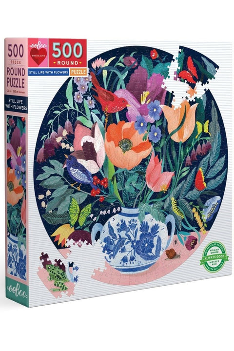 Pieces and Love Still LifeWith Flowers Puzzle 500 Pieces