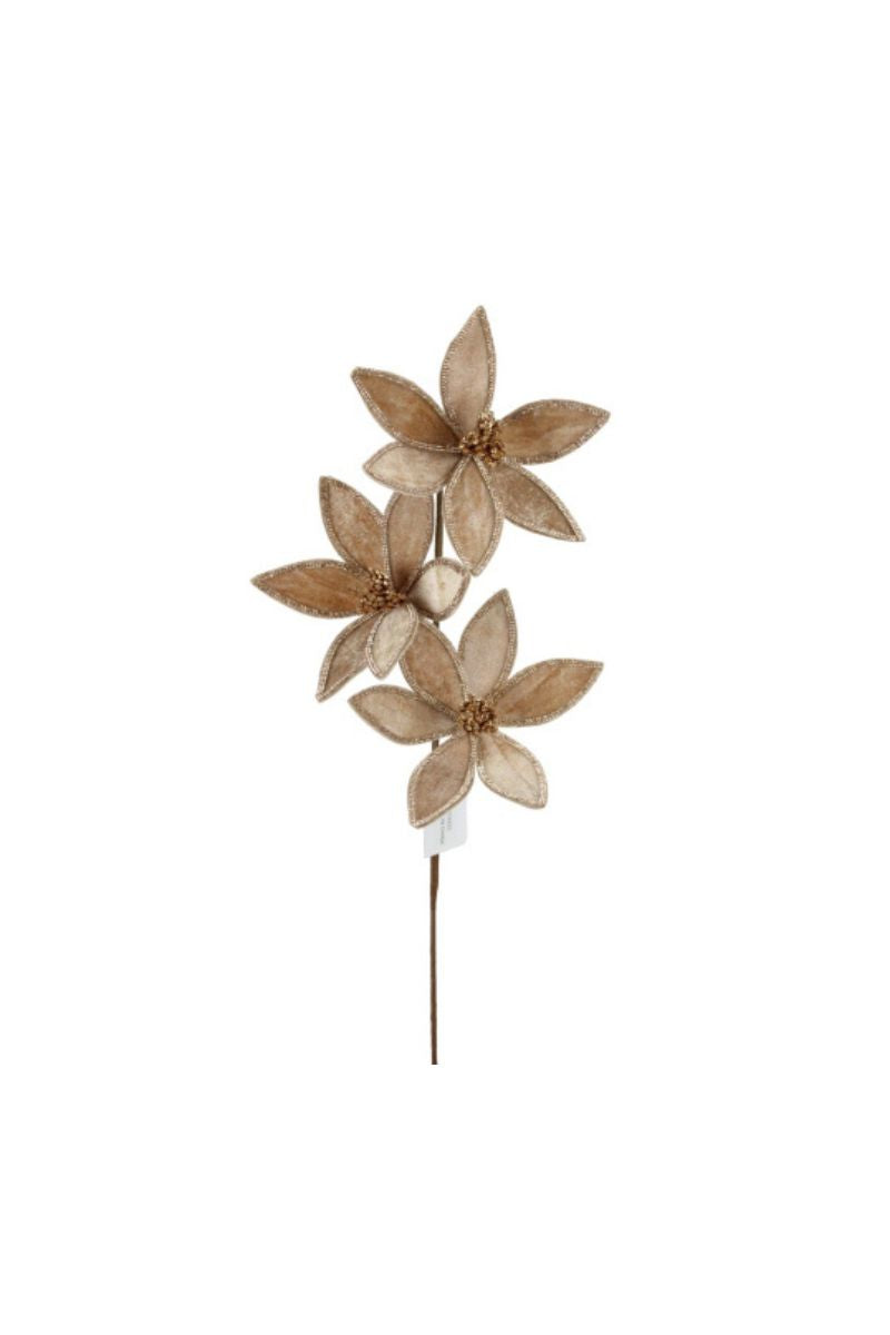 Faux Flower Stem 23" Brown