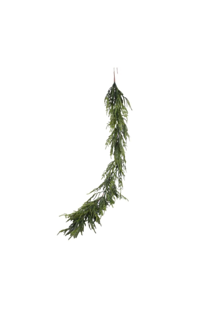 Faux Norfolk Pine Garland 60" Green