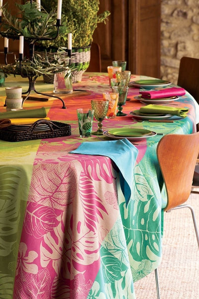 Garnier-Thiebaut Mille Palma Pop Tablecloth 69" x 69"