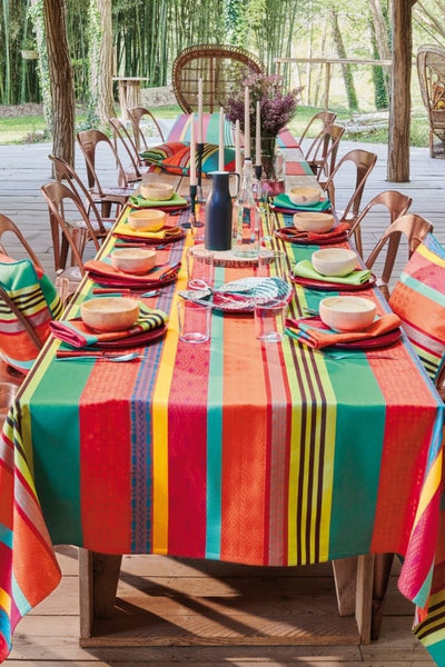 Garnier-Thiebaut Mille Arizona Pampa Tablecloth 71" x 71"