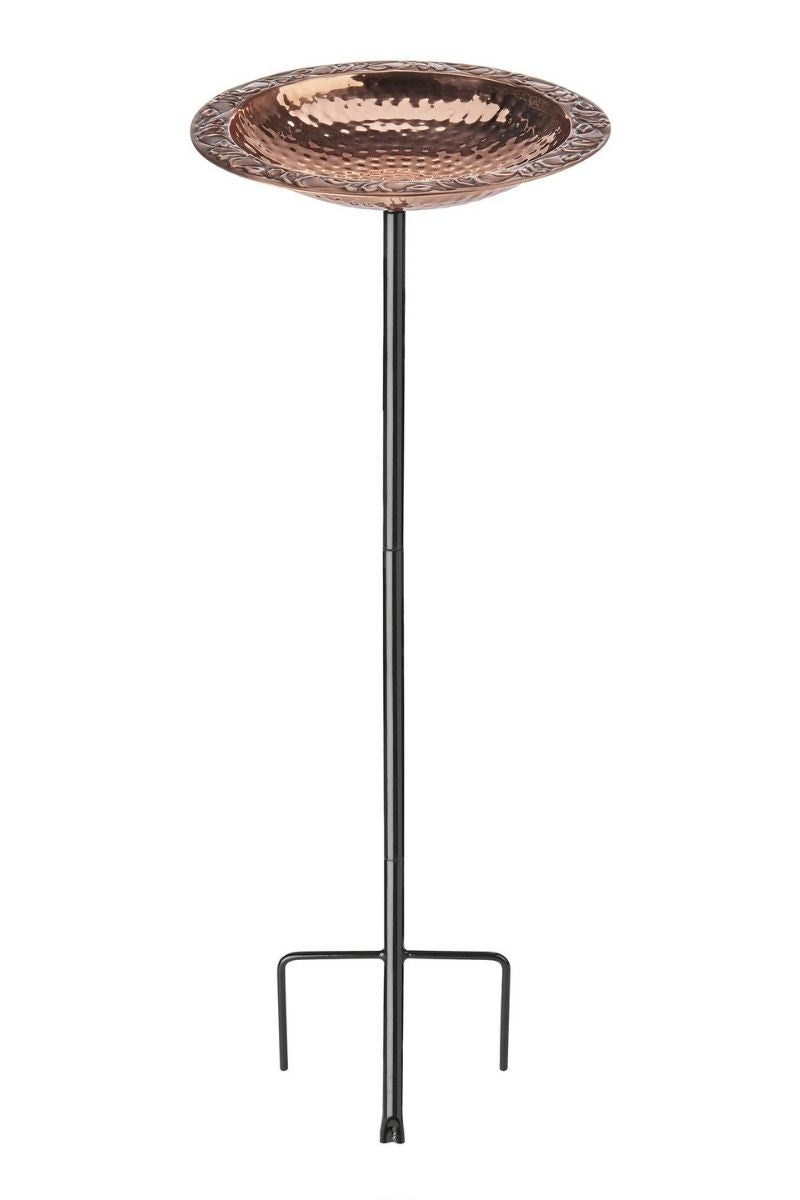 Good Directions Bird Bath Copper With Garden Pole