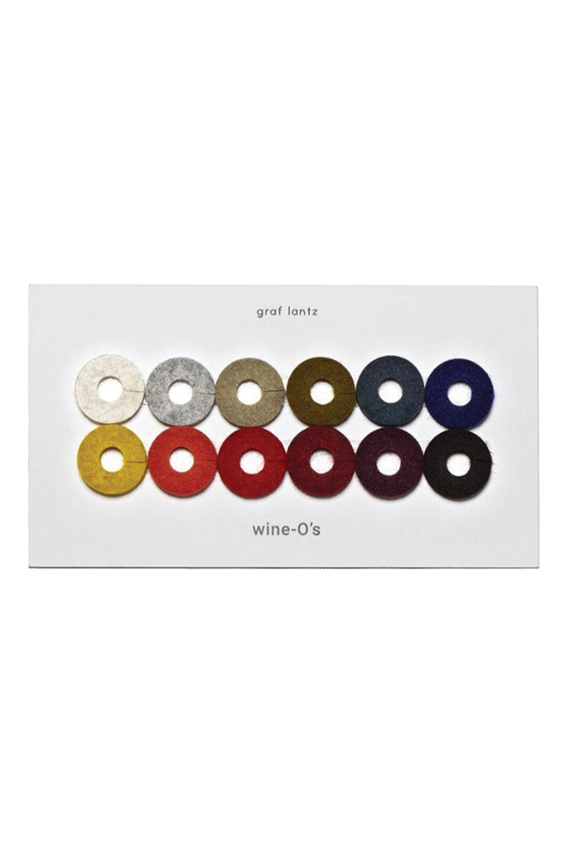 Graf Lantz Wine-O's Merino Wool Round Wine Markers Autumn