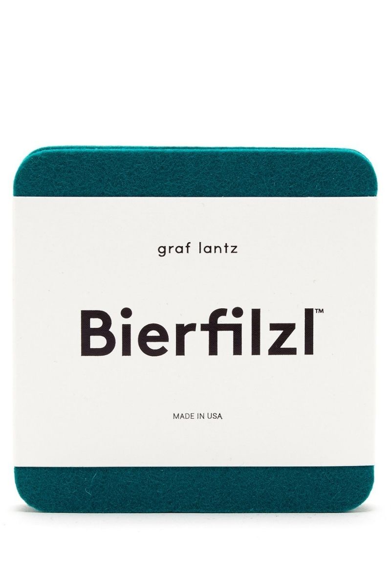 Graf Lantz Bierfilzl Merino Wool Square Coasters 6 Pack Ocean
