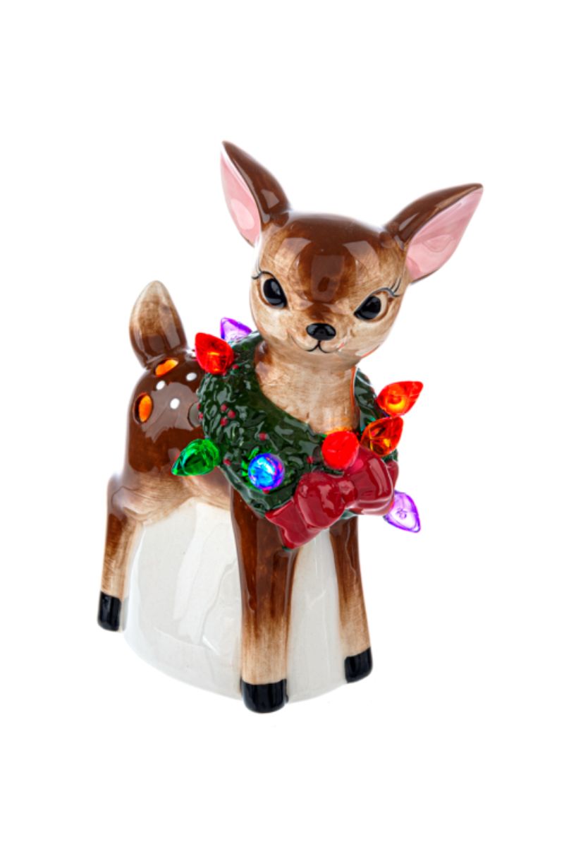 LED Light Up Retro Reindeer Mini Shimmer
