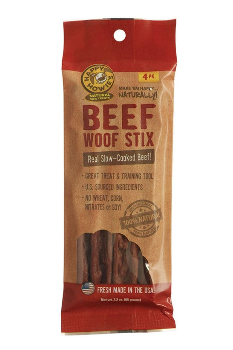 HAPPY HOWIE BEEF STIX 6" 4PK