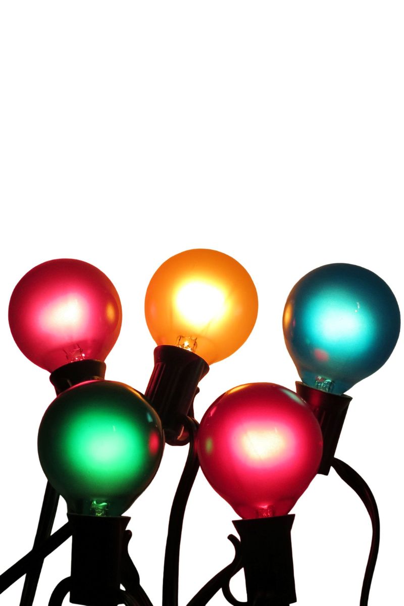 Classic LED Light Set G40 25 Lights Multi Frosted