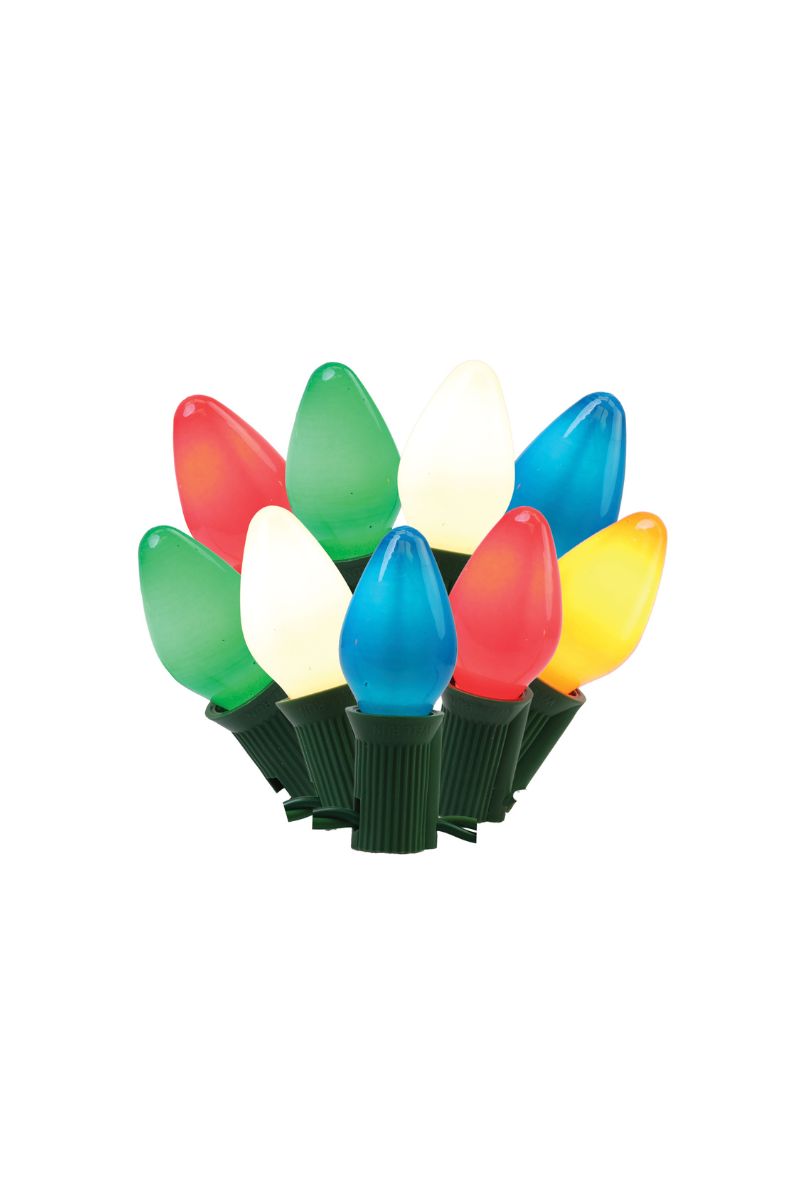 Classic Light Set C7 25 Lights Ceramic Multi