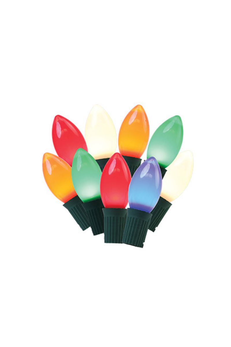 Classic Light Set C9 25 Lights Ceramic Multi