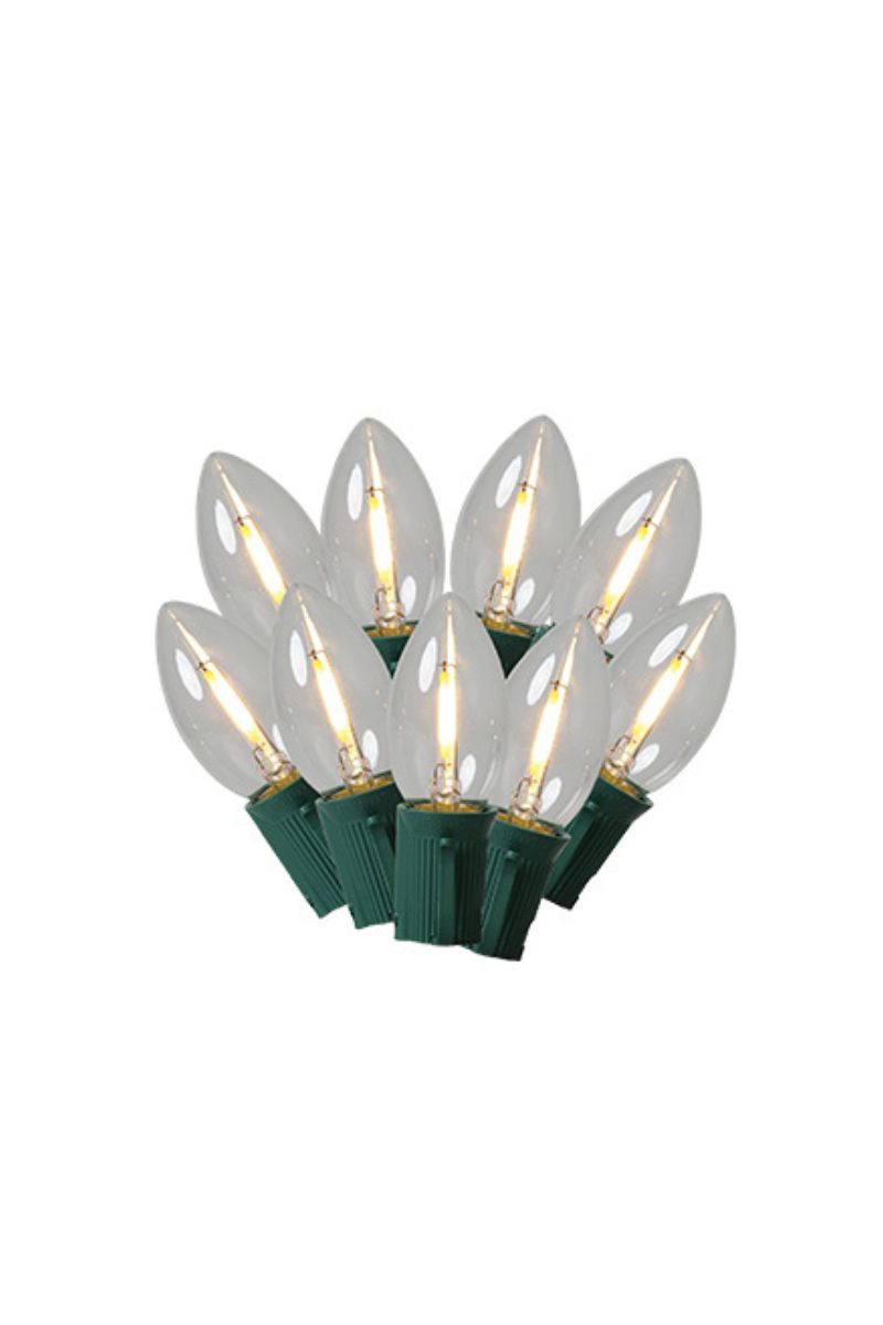 Classic Light Set C9 25 Lights Transparent Warm White