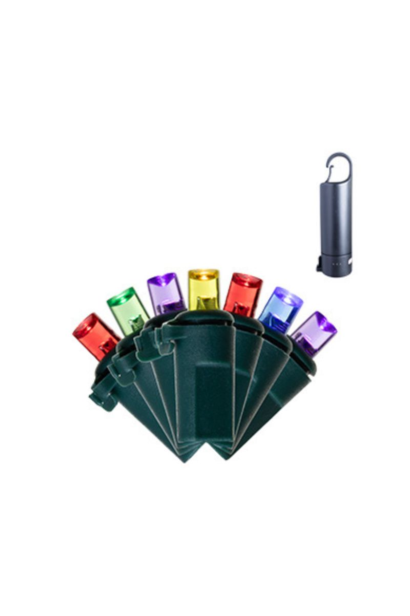 Cordless Rechargeable Lights 5mm 50 Bulbs Multi