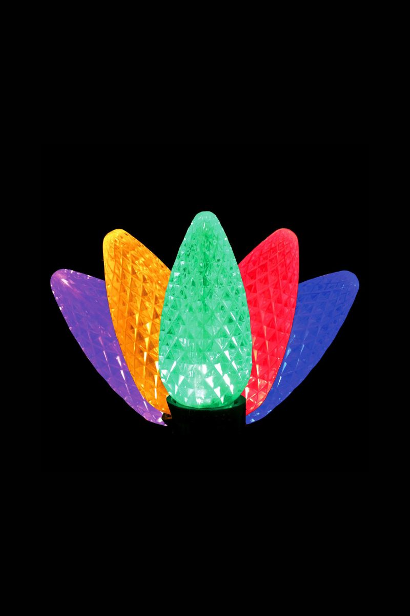 LED C9 Lights 25 Lights Multi