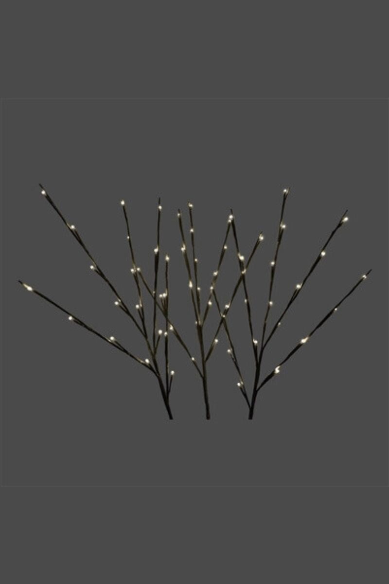 Twigs LED Set of 3 60 Lights Warm White