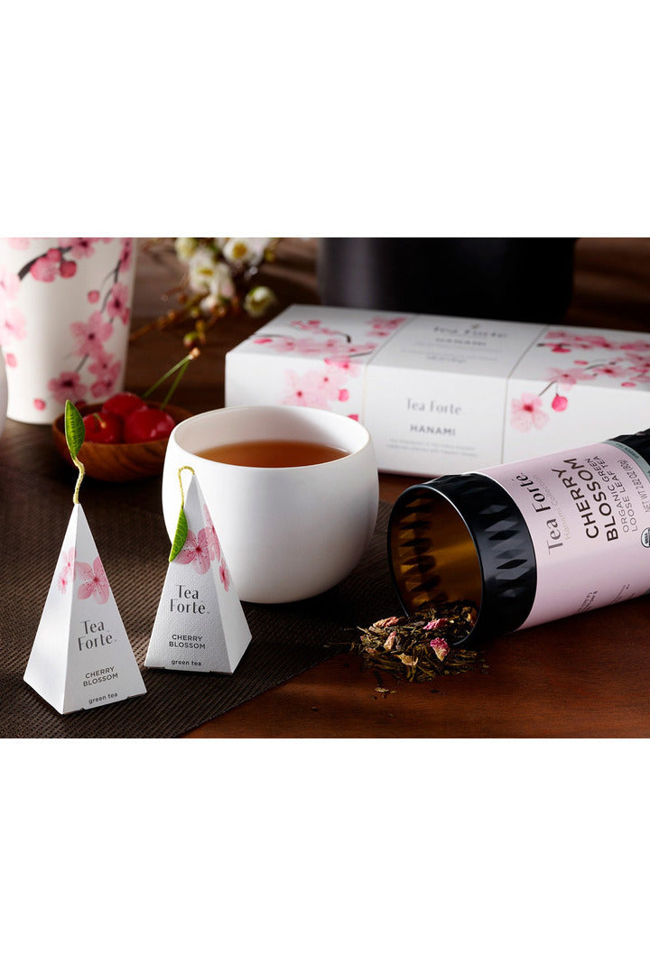 Tea Forte Loose Leaf Tea Canisters Cherry Blossom Hanami