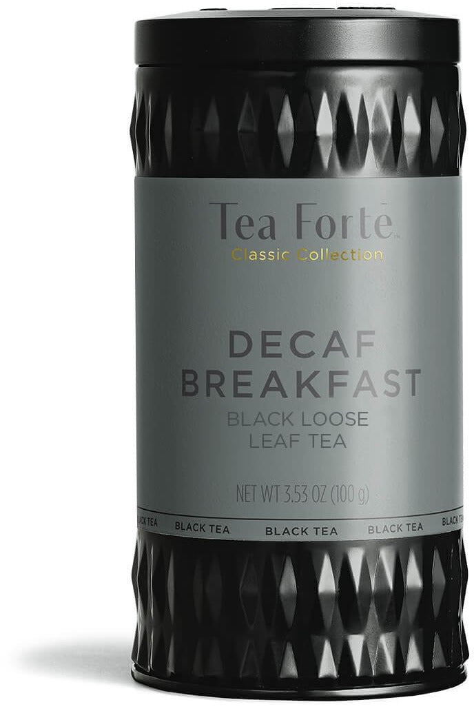 Tea Forte Loose Leaf Tea Canisters Decaf Breakfast