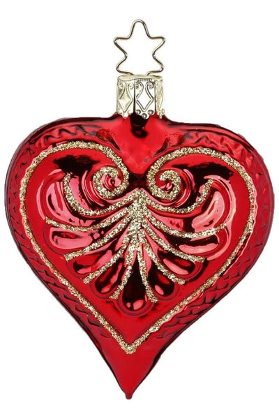 Inge Ornament Heart 3.4"