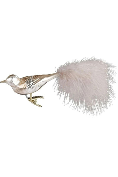 Inge Ornament Champagne Bird 4.4"