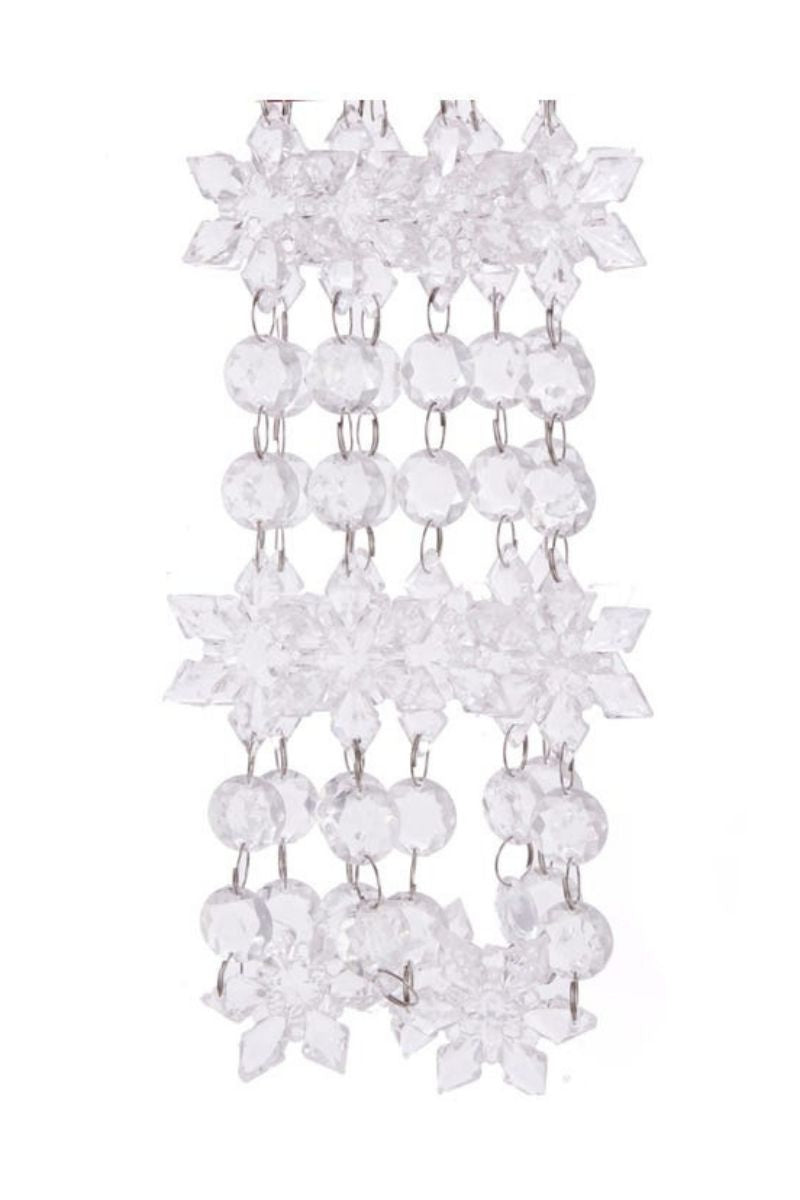 GARLAND, ACRYLIC CLEAR BEAD 6'