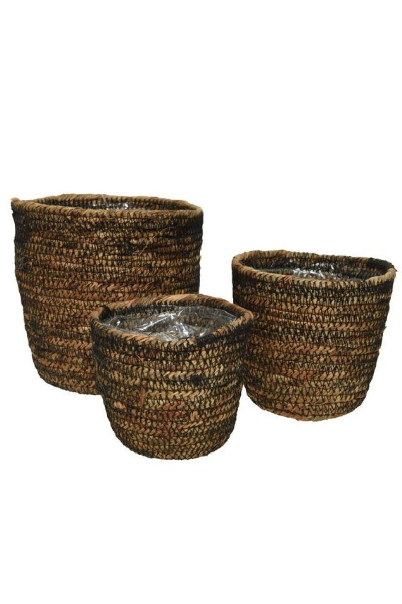 BASKET JUTE PLANTER HM 3.15" S