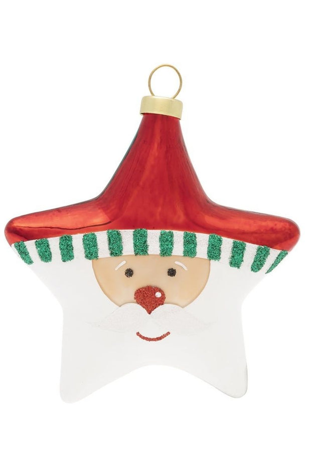 Sweet Santa Star Ornament