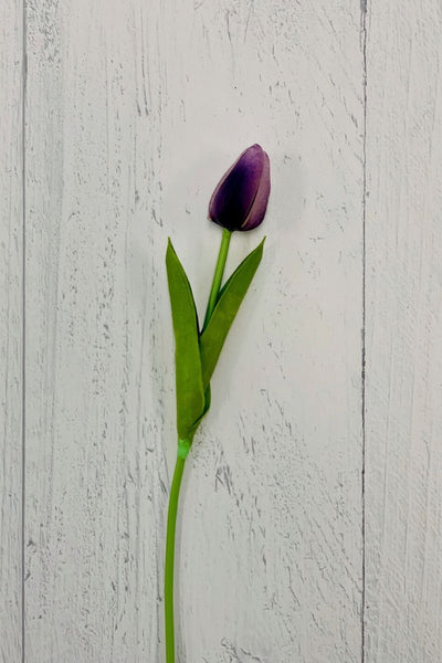 SILK STEM TULIP RT MINI PURPLE